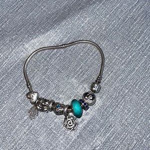 Authentic Pandora charm bracelet and all charms
